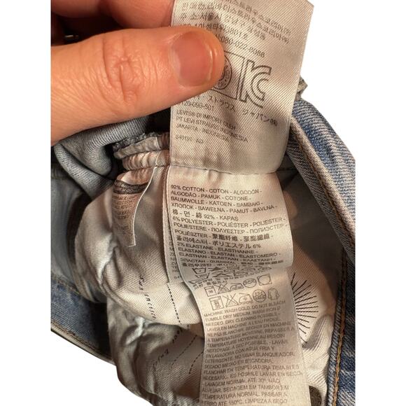 Levis Made & Crafted 2 Tone High Rise Skinny Jeans Womens 28x30 Japanese Denim - Picture 7 of 12